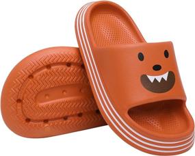 img 4 attached to 🩴 Szsppinnshp Sandals: Ultimate Comfort Swimming Slippers for Boys' Shoes