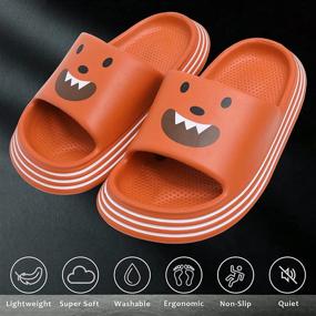 img 1 attached to 🩴 Szsppinnshp Sandals: Ultimate Comfort Swimming Slippers for Boys' Shoes