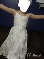 img 1 attached to 👗 Vintage Backless Sundress with Floral Design for Girls' Clothing review by Michelle Hooker