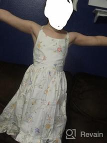 img 7 attached to 👗 Ретро платье на голую спину с цветочным дизайном для детской одежды
