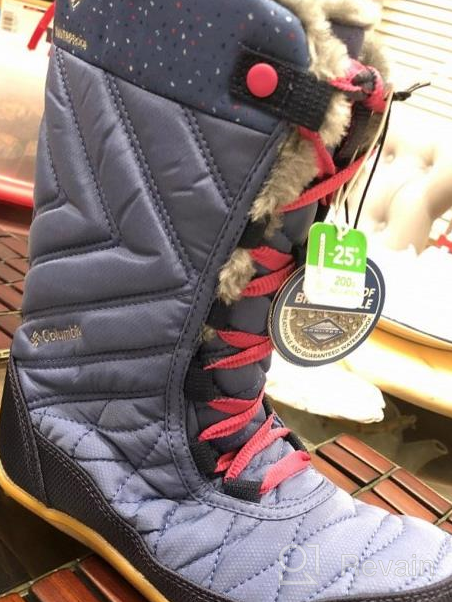 img 1 attached to Youth Minx Mid III Print Omni-Heat Snow Boot for Both Genders by Columbia review by Tim Knain