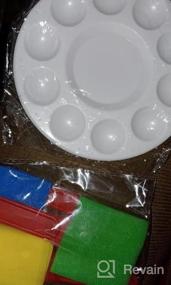 img 5 attached to Kids Paint Set For Toddler Painting - Non Toxic Washable Finger Paints, Brushes, Paper Pad & Smock!