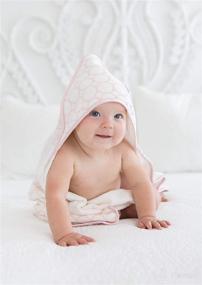 img 1 attached to 🥝 Soft & Absorbent SwaddleDesigns Organic Cotton Terry Velour Hooded Towel – Kiwi Mod Circles