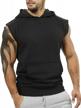 paizh men's sleeveless hooded tank tops for bodybuilding and gym workouts logo