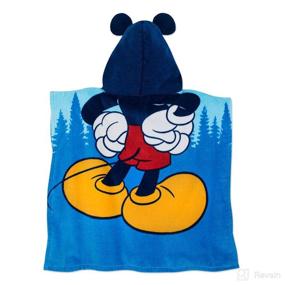 img 1 attached to Disney Mickey Mouse Hooded Towel Baby Care in Bathing