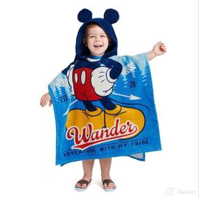 img 3 attached to Disney Mickey Mouse Hooded Towel Baby Care in Bathing