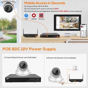 img 2 attached to Keep Your Property Secure With VIKYLIN'S UltraHD 4K PoE Outdoor Security Camera Featuring Human And Vehicle Detection, Audio And Wide Angle Lens