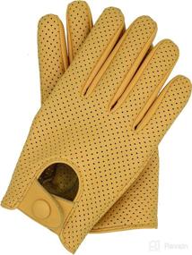 img 2 attached to Riparo Motorsports Men's Genuine Leather Mesh Perforated Summer Driving Motorcycle Gloves: Unparalleled Style and Comfort