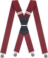 mendeng suspenders: vintage bronze snap hooks for adjustable groomsmen braces logo