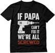 shop now for hilarious papa shirts: perfect fathers day or gift idea from daughter, son or grandkids! logo
