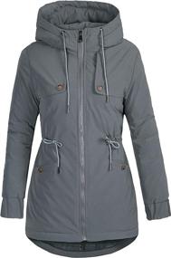 img 4 attached to NUTEXROL Womens Winter Hooded Overwear Women's Clothing in Coats, Jackets & Vests