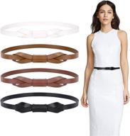 jasgood leather skinny adjustable inches women's accessories : belts logo