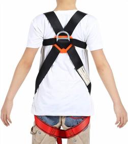 img 1 attached to Youth Full Body Climbing Harness For Outdoor Training, Caving, And Tree Climbing - HandAcc Kids Climbing Seat Belts