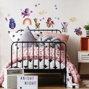 img 3 attached to My Little Pony Movie Wall Decals - Easy To Apply Peel And Stick RoomMates RMK4968SCS
