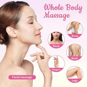 img 2 attached to Rose Quartz Gua Sha Facial Tool: Reduce Puffiness & Relieve Muscle Tensions With Poleview Massage!