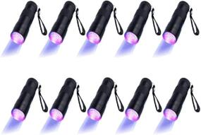 img 3 attached to 🔦 10-Pack UV Blacklight Torch Light with 12 LED - Perfect for Outdoors and More by Optimal Shop