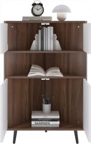 img 3 attached to Sogesfurniture Corner Cabinet: Freestanding Floor Storage For Bathroom, Living Room, Kitchen Or Bedroom