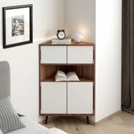 sogesfurniture corner cabinet: freestanding floor storage for bathroom, living room, kitchen or bedroom logo