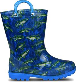 img 3 attached to ZOOGS Kids Printed Rainboots Boys' Shoes : Outdoor