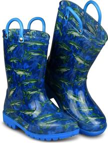 img 1 attached to ZOOGS Kids Printed Rainboots Boys' Shoes : Outdoor