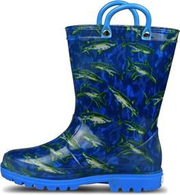 img 4 attached to ZOOGS Kids Printed Rainboots Boys' Shoes : Outdoor