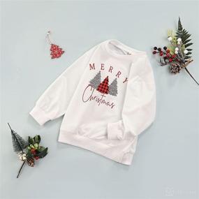 img 2 attached to YMQ Infant Toddler Baby Girls Boys Crewneck Pullover Sweatshirt Top Long Sleeve Letter Casual Sweater Blouse Fall Clothes Outfits Babe Black 2 3T Apparel & Accessories Baby Boys