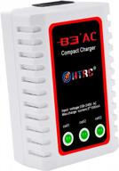 зарядное устройство htrc lipo 2s-3s балансное зарядное устройство 7,4–11,1 в rc b3ac pro компактное зарядное устройство (белое) логотип