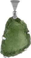 starborn sterling natural moldavite pendant women's jewelry : pendants & coins логотип