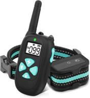 remote dog training collar - waterproof shock collar for dogs (8-120lbs) with beep, vibration, and safe shock modes - 1500ft range logo