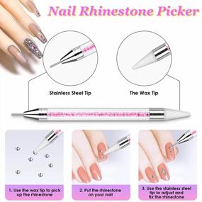 img 2 attached to Rinstonestone For Nails, Anezus 4728Pcs Nail Gems With Crystals Rhinestones Jewls Pickup Tool Pen For Nails, Nail Art Supplies Diamond Nails Stones For Nails Decoration Makeup Clothes Shoes