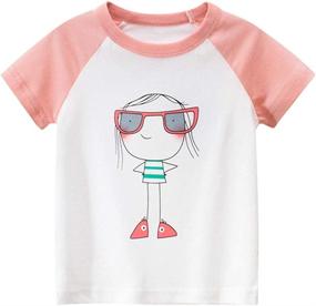 img 2 attached to Kivors Strawberry Short Sleeve Crewneck T Shirts Girls' Clothing ~ Tops, Tees & Blouses