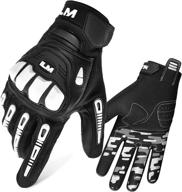 🧤 ilm jc10 full finger motorcycle gloves for men and women - ideal for motocross, bmx, atv, mtb racing, dirt bikes, road riding and cycling - touchscreen compatible logo