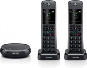 img 4 attached to Upgrade Your Home Phone: Get The Motorola AXH02 DECT 6.0 Cordless Phone With Alexa Built-In And Answering Machine