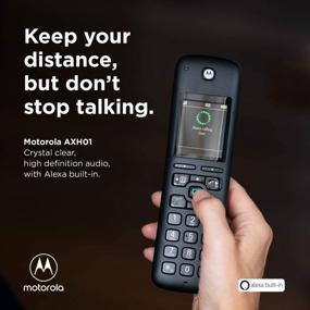 img 3 attached to Upgrade Your Home Phone: Get The Motorola AXH02 DECT 6.0 Cordless Phone With Alexa Built-In And Answering Machine