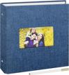 diy self-adhesive photo album for all occasions: 60 pages with writing space, compatible with 4x6, 5x7, and 8x10 photos logo