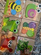img 1 attached to Dreampark Animal Jigsaw Puzzles For Toddlers Kids 3 Years Old, 6 Pack Educational Toys For Boys And Girls Ages 3-5 review by Robert Larris