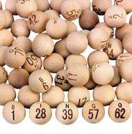 🎱 s&s worldwide wooden bingo balls - 75-pack: superior quality for versatile gameplay логотип