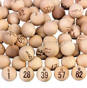 img 2 attached to 🎱 S&S Worldwide Wooden Bingo Balls - 75-Pack: Superior Quality for Versatile Gameplay