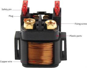 img 3 attached to High-Quality Starter Solenoid Relay Replacement for Yamaha XV1900 XV19 StratoLiner RoadLiner Raider Midnight 2006-2010 XVS11 1100 Silverado Custom Midnight 2004-2009