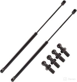 img 4 attached to 20 Inch Gas Struts Pair - Heavy Duty Tool Box Lid Top RV Springs Rods - 20 lbs Prop Lift - 2Pcs by Motion18