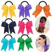 get adorable and chic bow hair ties for every occasion with colle 7pcs set - perfect hair accessory for girls, women, and teens logo