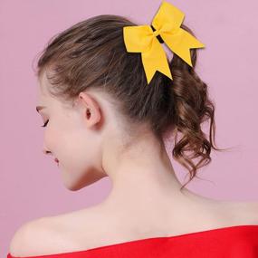 img 2 attached to Get Adorable And Chic Bow Hair Ties For Every Occasion With Colle 7PCS Set - Perfect Hair Accessory For Girls, Women, And Teens