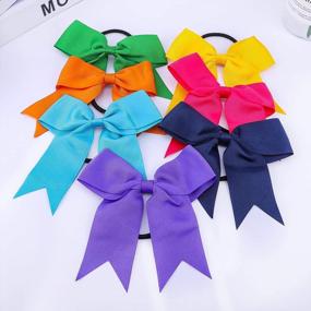 img 3 attached to Get Adorable And Chic Bow Hair Ties For Every Occasion With Colle 7PCS Set - Perfect Hair Accessory For Girls, Women, And Teens