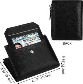 img 1 attached to YALUXE Womens Blocking Compact Leather Women's Handbags & Wallets ~ Wallets