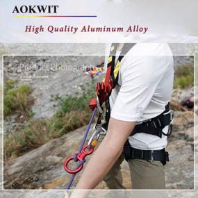 img 1 attached to AOKWIT Rescue Figure 8 Descender Climbing Gear Downhill Equipment 35KN/3500Kg 7075 Aluminum Alloy Rigging Plate For Climbing Belaying And Rappeling Device