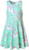 🦄 girls' clothing: sleeveless unicorn dresses for little ones via dresses logo