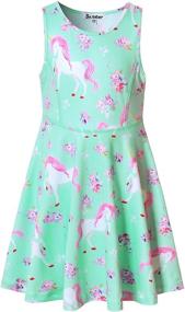 img 4 attached to 🦄 Girls' Clothing: Sleeveless Unicorn Dresses for Little Ones via Dresses