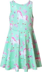 img 3 attached to 🦄 Girls' Clothing: Sleeveless Unicorn Dresses for Little Ones via Dresses