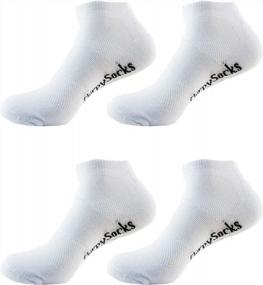 img 4 attached to Stay Cool And Dry On The Move With Men'S Rayon From Bamboo Athletic Ankle Socks