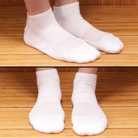 img 1 attached to Stay Cool And Dry On The Move With Men'S Rayon From Bamboo Athletic Ankle Socks